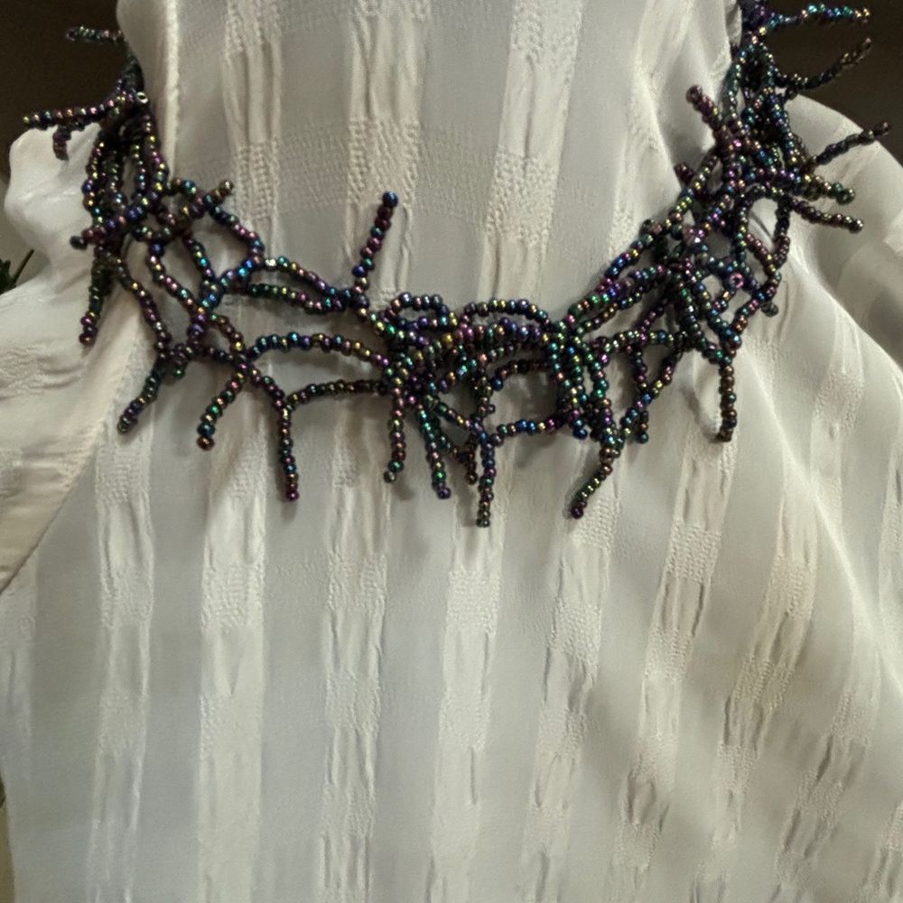 NWOT- HANDCRAFTED ART NECKLACE / BRACELET SET